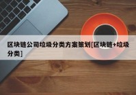 区块链公司垃圾分类方案策划[区块链+垃圾分类]