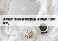 区块链公司硅谷有哪些[硅谷区块链俱乐部有哪些]